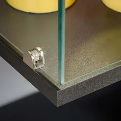 Garnero Arredamenti Parete Attrezzata A Terra|Pareti Attrezzate-Parete attrezzata 240x150h cm soggiorno rovere antracite Oviedo Gihome® Antracite - Rovere