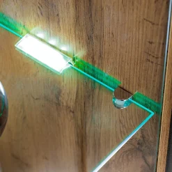 Garnero Arredamenti Parete Attrezzata Sospesa|Pareti Attrezzate-Parete attrezzata 210x160h cm soggiorno moderna rovere antracite Picasso