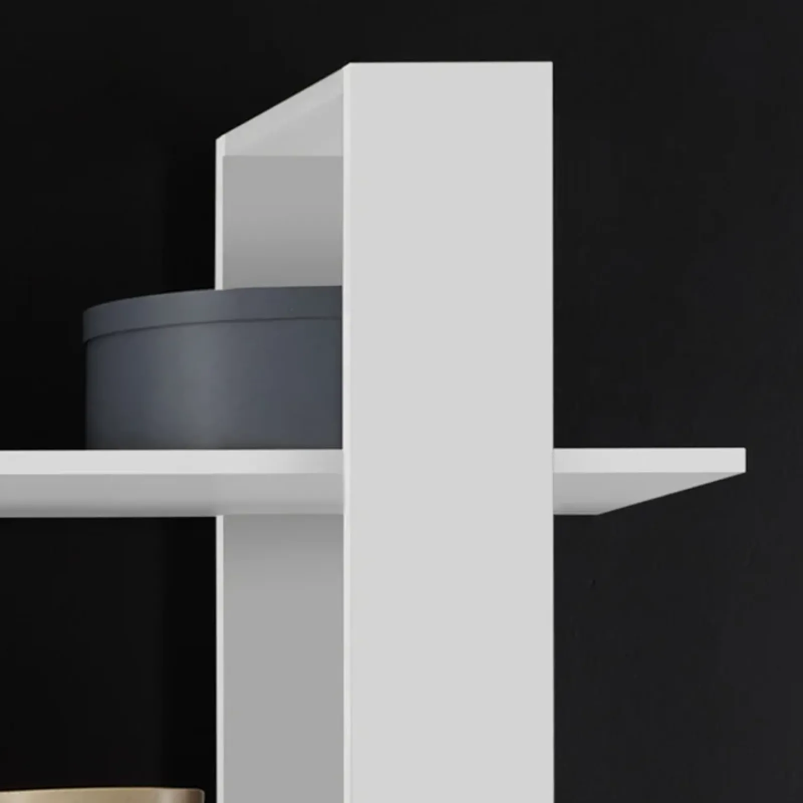 Garnero Arredamenti Parete Attrezzata A Terra|Pareti Attrezzate-Parete attrezzata 259x175h cm soggiorno bianco lucido Steppi 4