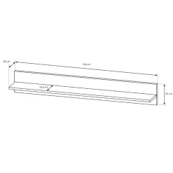 Garnero Arredamenti Parete Attrezzata A Terra|Pareti Attrezzate-Parete attrezzata 270x194h cm soggiorno bianco opaco e lucido Noa Gihome®