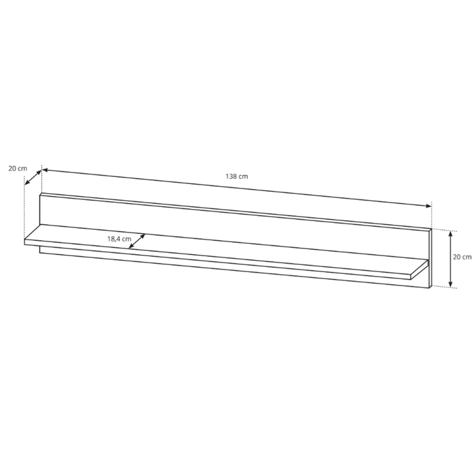 Garnero Arredamenti Parete Attrezzata A Terra|Pareti Attrezzate-Parete attrezzata 270x194h cm soggiorno bianco opaco e lucido Noa Gihome®