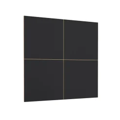 Garnero Arredamenti Parete Attrezzata A Terra|Pareti Attrezzate-Parete attrezzata 200x196h cm soggiorno rovere nero Favorita Rovere - Nero opaco