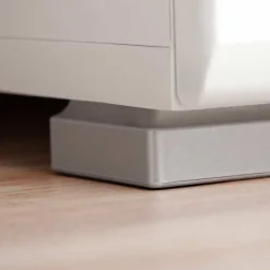 Garnero Arredamenti Parete Attrezzata A Terra|Pareti Attrezzate-Parete attrezzata 310x190h cm soggiorno pino nero York Gihome® Bianco Lucido