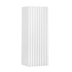 Garnero Arredamenti Pensili Per Bagno-Pensile bagno sospeso 20x57h cm cannettato 1 anta bianco Cleany Bianco Opaco