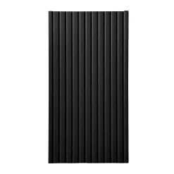 Garnero Arredamenti Pensili Per Bagno-Pensile bagno sospeso 30x57h cm cannettato 1 anta Cleany Nero