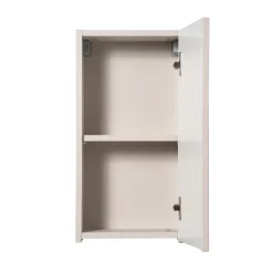 Garnero Arredamenti Pensili Per Bagno-Pensile bagno sospeso 30x57h cm cannettato 1 anta Cleany Beige