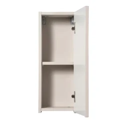 Garnero Arredamenti Pensili Per Bagno-Pensile bagno sospeso 20x57h cm cannettato 1 anta Cleany Beige