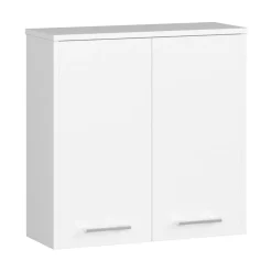 Garnero Arredamenti Pensili Per Bagno-Pensile bagno sospeso 60x60h cm 2 ante bianco Woters Bianco Opaco