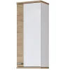 Garnero Arredamenti Pensili Per Bagno-Pensile bagno sospeso 35x84h cm 1 anta bianco lucido rovere Crystal