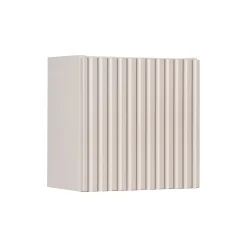 Garnero Arredamenti Pensili Per Bagno-Pensile cubo bagno sospeso 30x30h cm cannettato 1 anta Cleany Beige