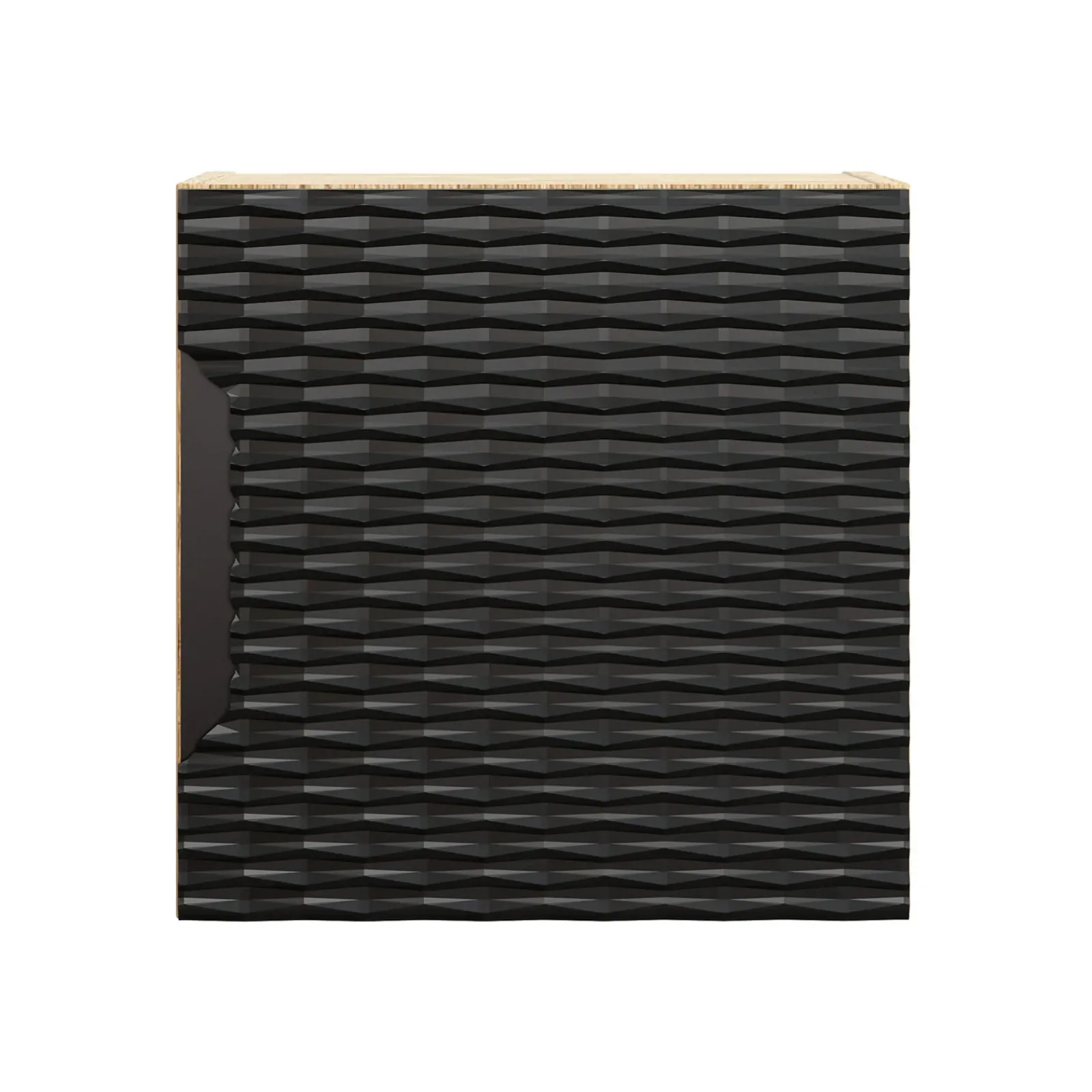 Garnero Arredamenti Pensili Per Bagno-Pensile cubo bagno sospeso 35x35h cm 1 anta nero rovere Swim Nero - Rovere
