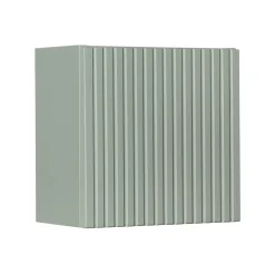 Garnero Arredamenti Pensili Per Bagno-Pensile cubo bagno sospeso 30x30h cm cannettato 1 anta verde salvia Greeny