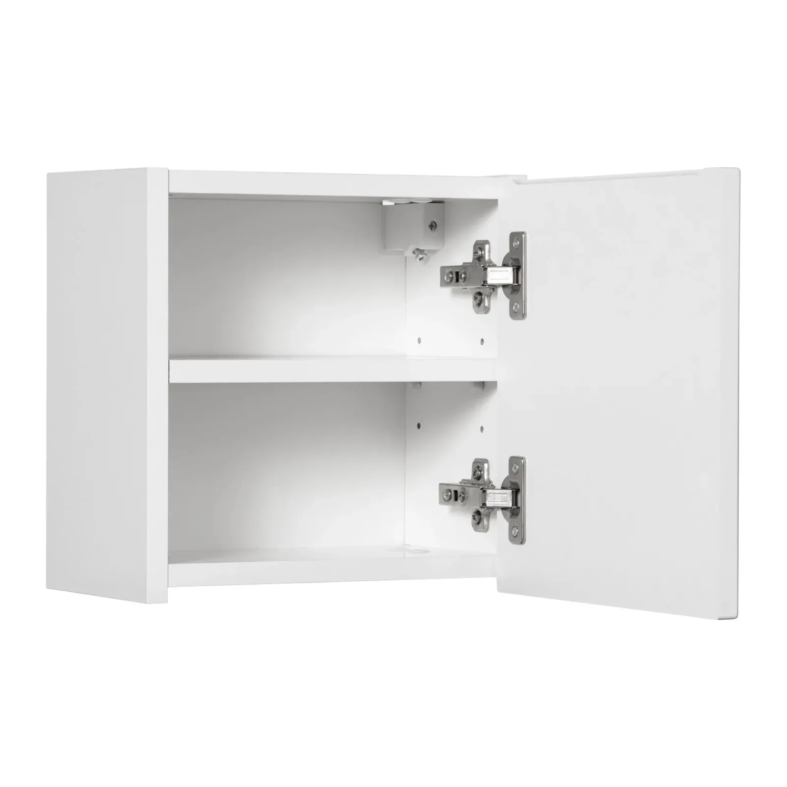 Garnero Arredamenti Pensili Per Bagno-Pensile cubo bagno sospeso 30x30h cm cannettato 1 anta bianco Cleany Bianco Opaco