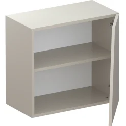 Garnero Arredamenti Mensole E Pensili-Pensile cubo sospeso 1 anta tagliata 55x50cm Sunset Beige