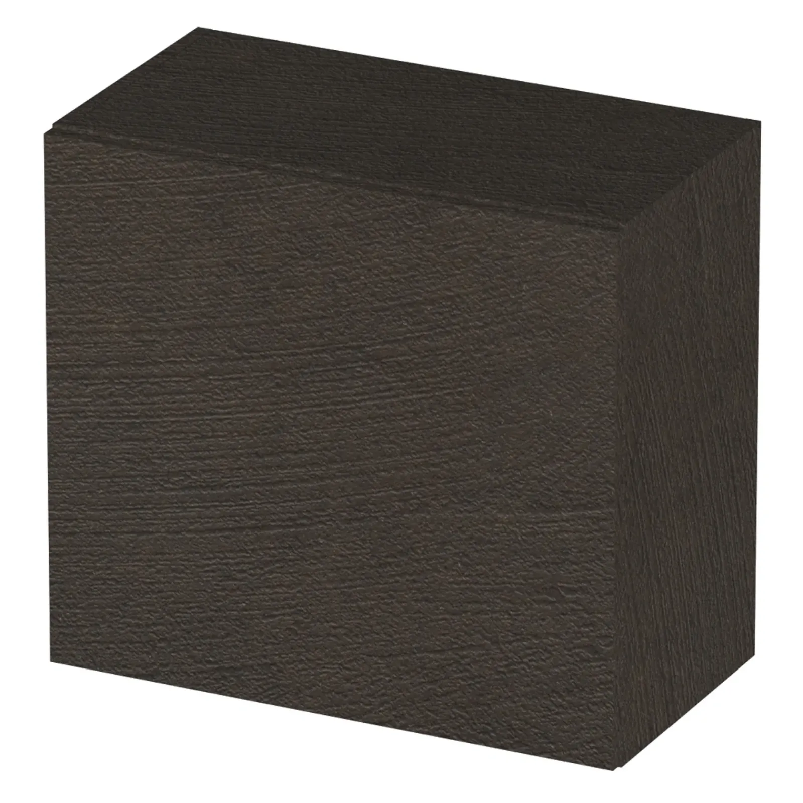 Garnero Arredamenti Pensili Per Bagno-Pensile cubo sospeso bagno 55x50h cm 1 anta reversibile nero Sunset Ossido