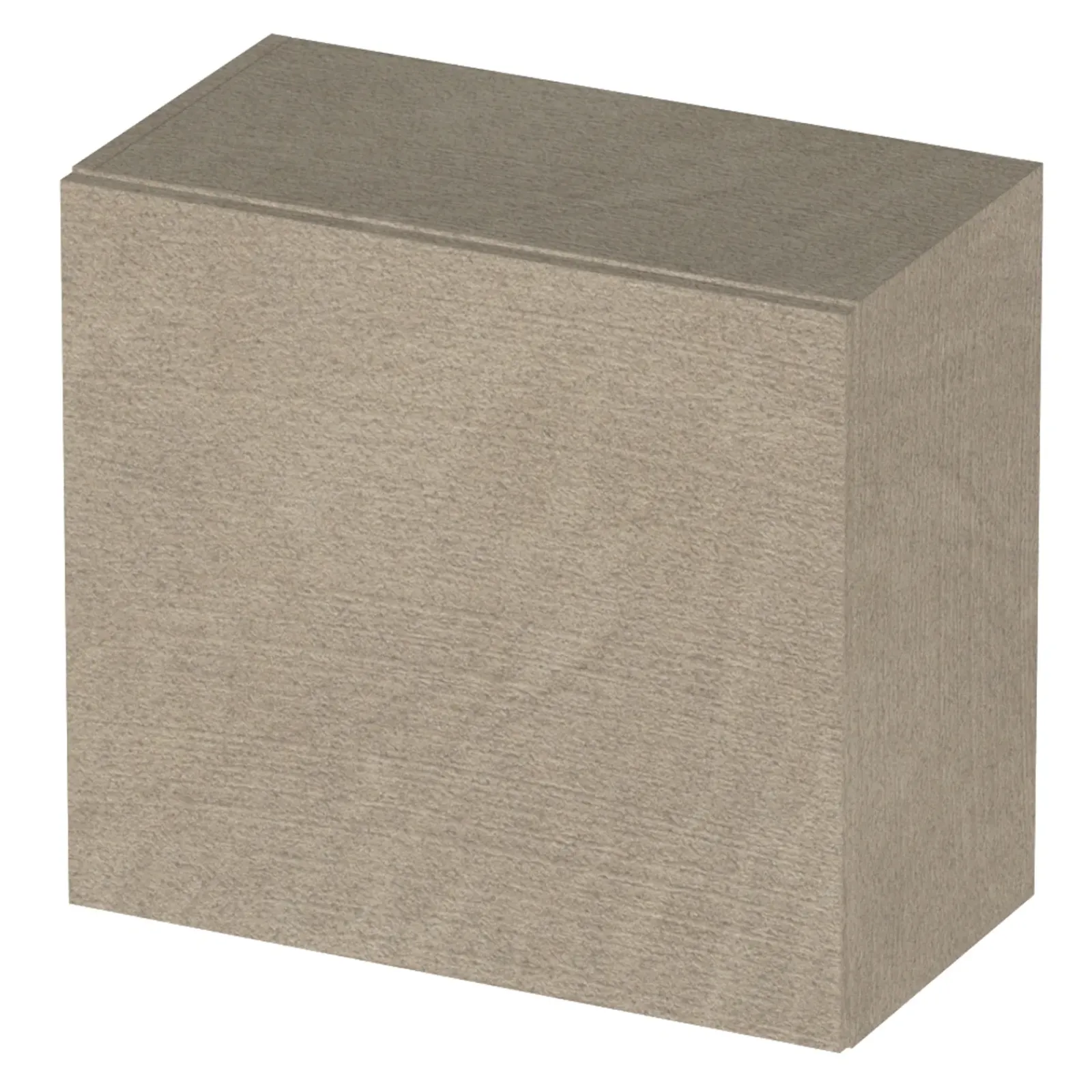 Garnero Arredamenti Pensili Per Bagno-Pensile cubo sospeso bagno 55x50h cm1 anta reversibile Sunset Tortora