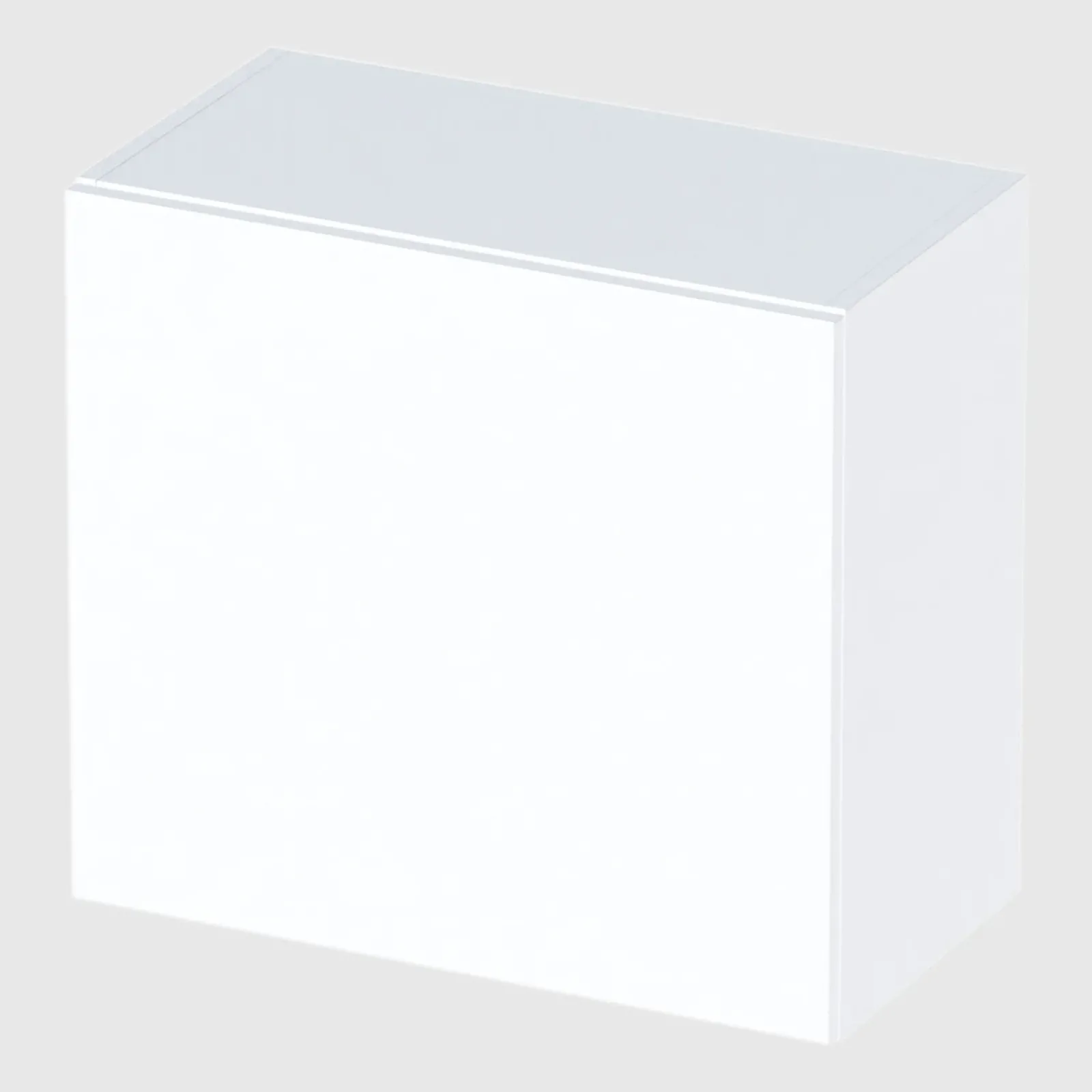 Garnero Arredamenti Pensili Per Bagno-Pensile cubo sospeso bagno 55x50h cm 1 anta reversibile Sunset Bianco Lucido