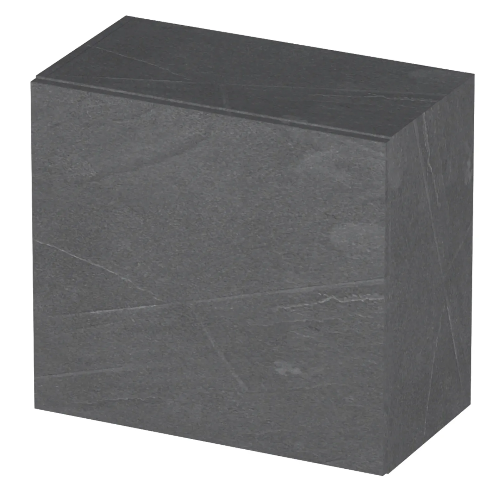 Garnero Arredamenti Pensili Per Bagno-Pensile cubo sospeso bagno 55x50h cm 1 anta reversibile Sunset Antracite