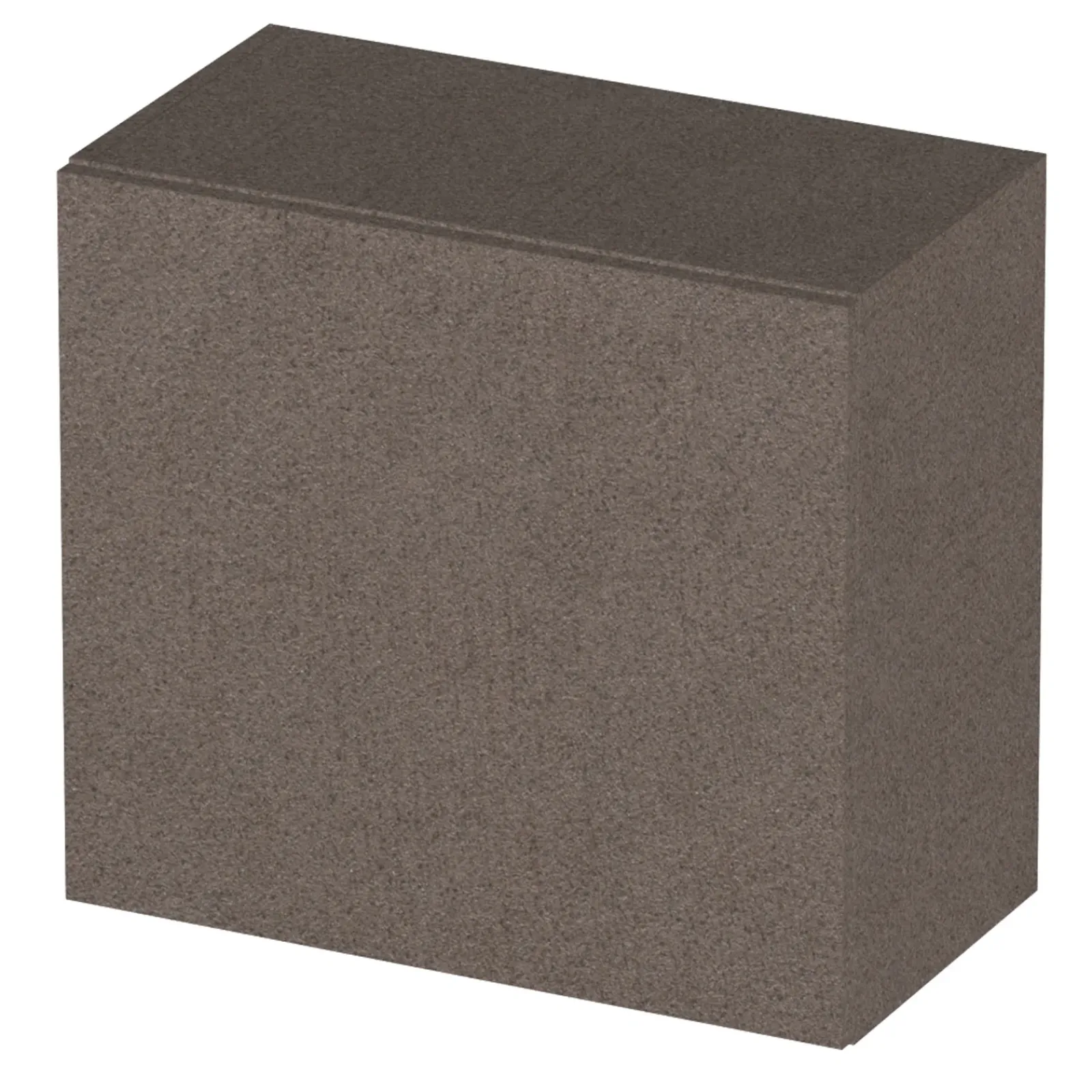 Garnero Arredamenti Pensili Per Bagno-Pensile cubo sospeso bagno 55x50h cm 1 anta reversibile scuro Sunset Marrone