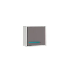 Garnero Arredamenti Mensole E Pensili-Pensile cubo sospeso 35x35h cm 1 anta bianco grigio rovere antracite turchese Maya Gihome®