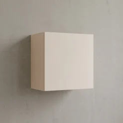 Garnero Arredamenti Mensole E Pensili-Pensile cubo sospeso 55x50h cm 1 anta reversibile Sunset Beige