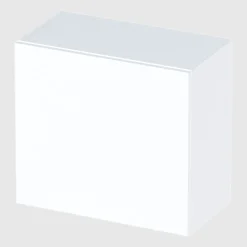 Garnero Arredamenti Mensole E Pensili|Mensole E Pensili-Pensile cubo sospeso 55x50h cm 1 anta reversibile Sunset Bianco Lucido