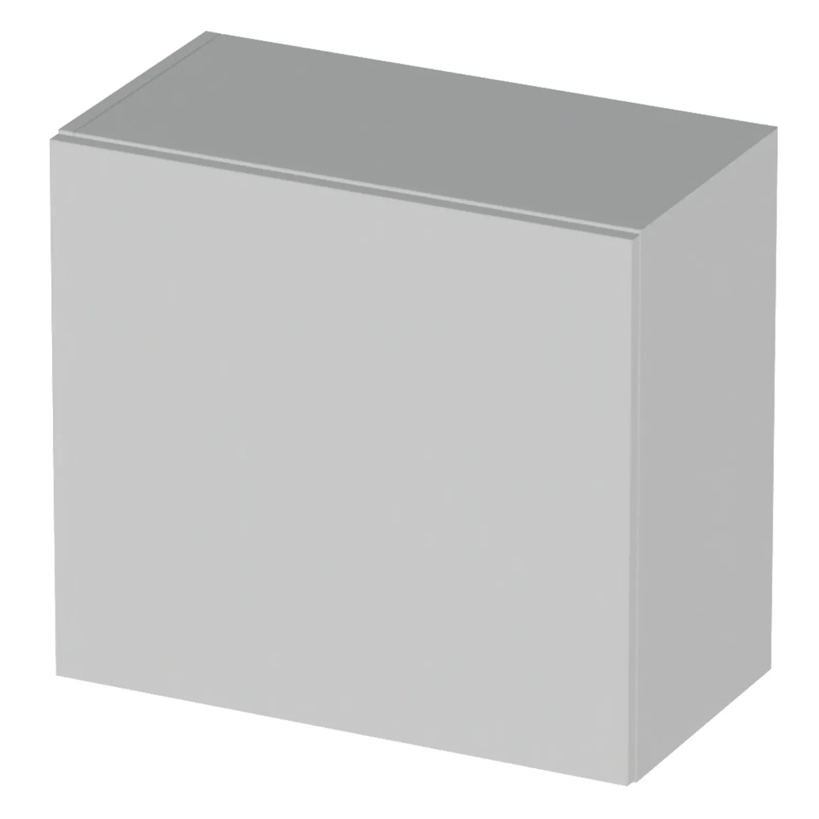 Garnero Arredamenti Mensole E Pensili-Pensile cubo sospeso 55x50h cm 1 anta reversibile Sunset Grigio chiaro