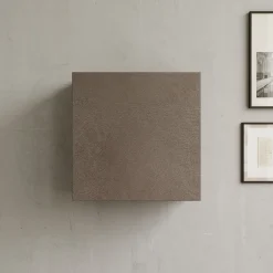 Garnero Arredamenti Mensole E Pensili|Mensole E Pensili-Pensile cubo sospeso 55x50h cm 1 anta reversibile bronzo Sunset Marrone