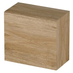 Garnero Arredamenti Mensole E Pensili-Pensile cubo sospeso 55x50h cm 1 anta reversibile Sunset Rovere Chiaro