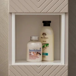 Garnero Arredamenti Pensili Per Bagno-Pensile cubo 27x28h cm opaco Corallo Bianco