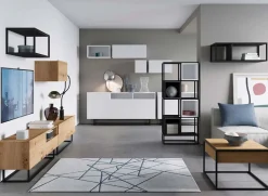 Garnero Arredamenti Mensole E Pensili-Pensile cubotto sospeso 30x30h cm 1 anta bianco Erice Gihome® Bianco Opaco