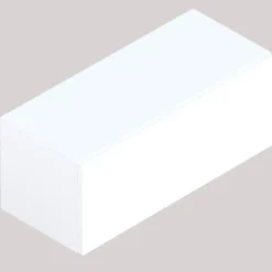 Garnero Arredamenti Mensole E Pensili-Pensile da parete orizzontale 69x29h cm 1 anta reversibile Sunset Bianco Lucido