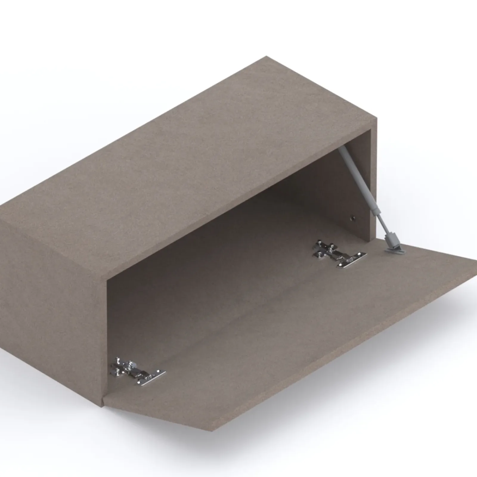 Garnero Arredamenti Mensole E Pensili|Mensole E Pensili-Pensile da parete orizzontale 69x29h cm 1 anta reversibile bronzo Sunset Marrone