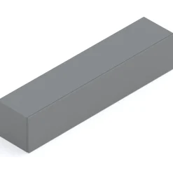 Garnero Arredamenti Mensole E Pensili-Pensile orizzontale 138x29h cm 1 anta reversibile moderno Sunset Grigio scuro