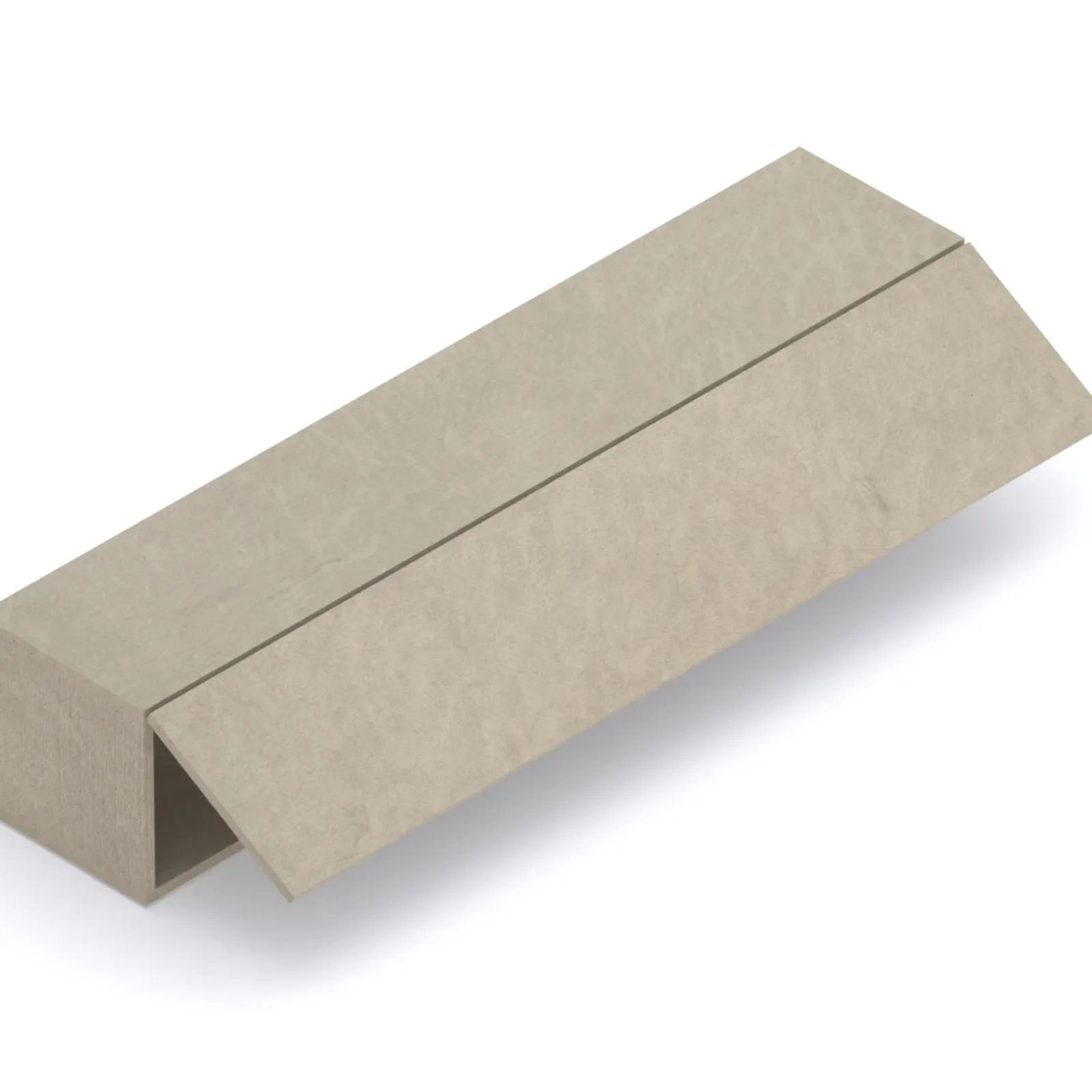 Garnero Arredamenti Mensole E Pensili|Mensole E Pensili-Pensile orizzontale 138x29h cm 1 anta reversibile moderno Sunset Tortora