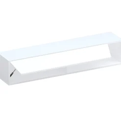 Garnero Arredamenti Mensole E Pensili-Pensile orizzontale 138x29h cm 1 anta tagliata soggiorno Sunset Bianco Lucido