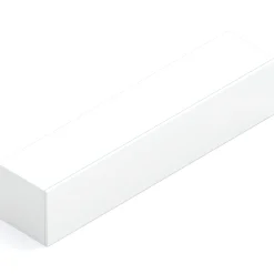 Garnero Arredamenti Mensole E Pensili-Pensile orizzontale 138x29h cm 1 anta reversibile moderno Sunset Bianco Lucido