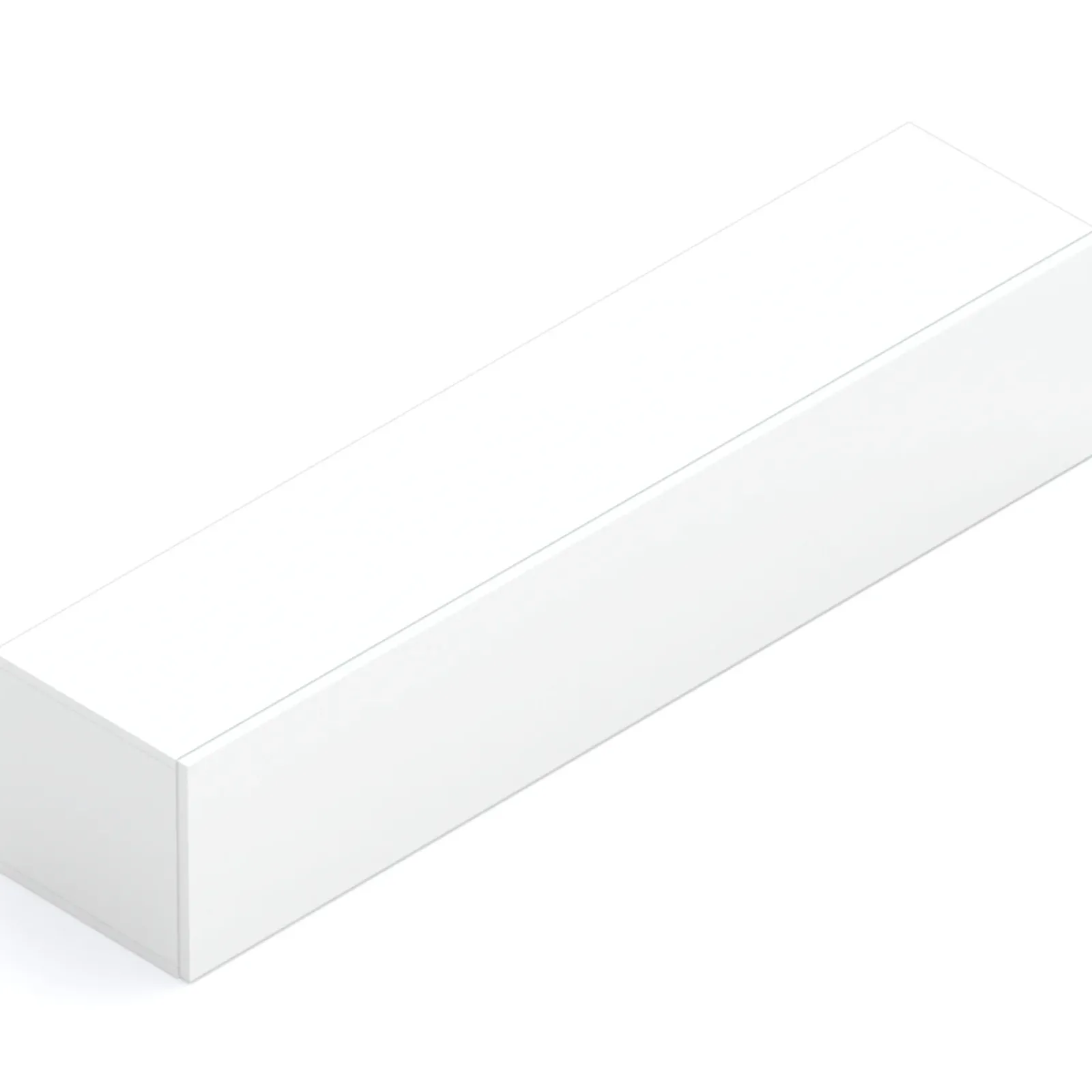 Garnero Arredamenti Mensole E Pensili-Pensile orizzontale 138x29h cm 1 anta reversibile moderno Sunset Bianco Lucido