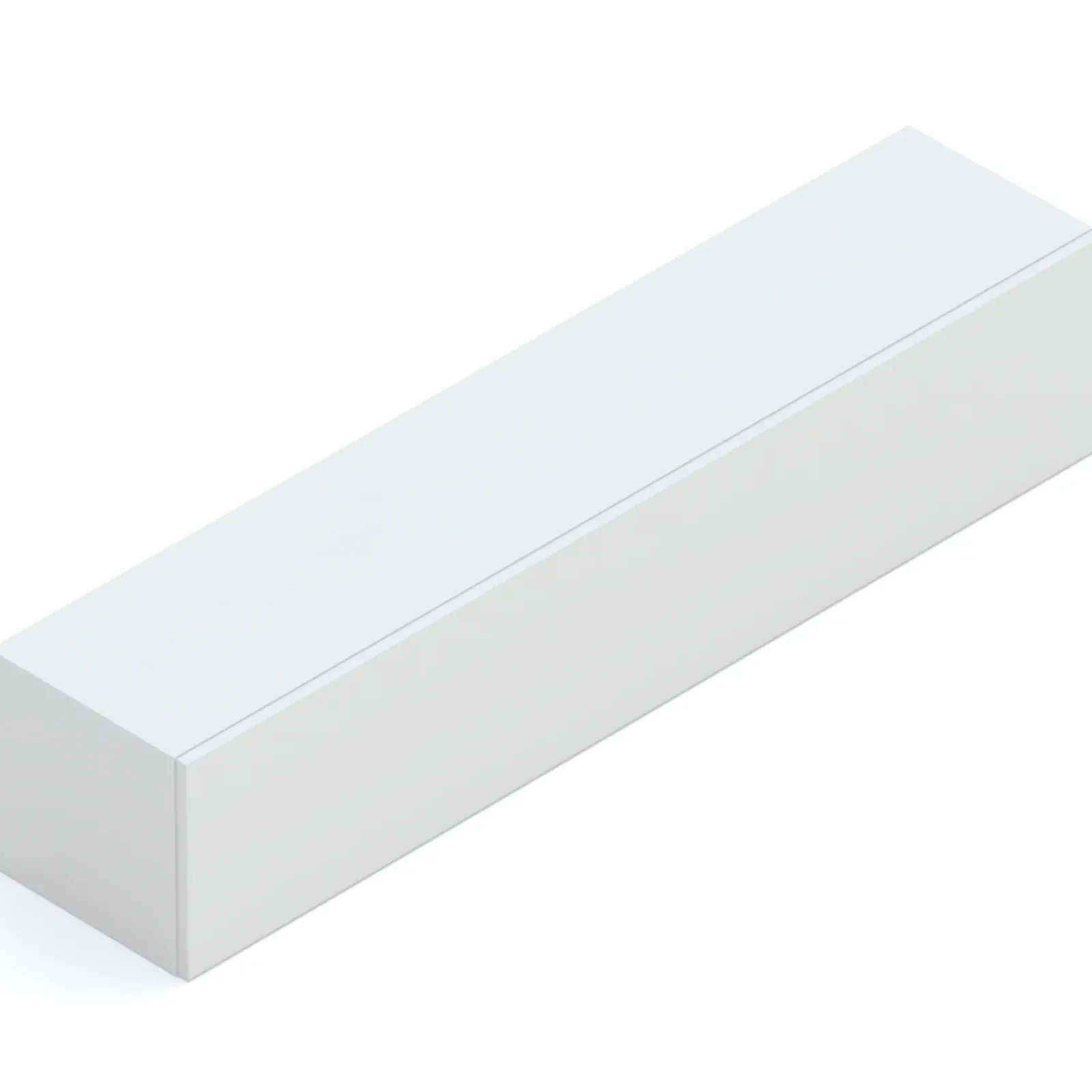 Garnero Arredamenti Mensole E Pensili-Pensile orizzontale 138x29h cm 1 anta reversibile moderno Sunset Grigio chiaro