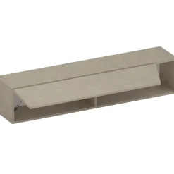 Garnero Arredamenti Mensole E Pensili-Pensile orizzontale 138x29h cm 1 anta tagliata soggiorno Sunset Tortora