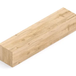 Garnero Arredamenti Mensole E Pensili-Pensile orizzontale 138x29h cm 1 anta reversibile moderno Sunset Rovere Chiaro