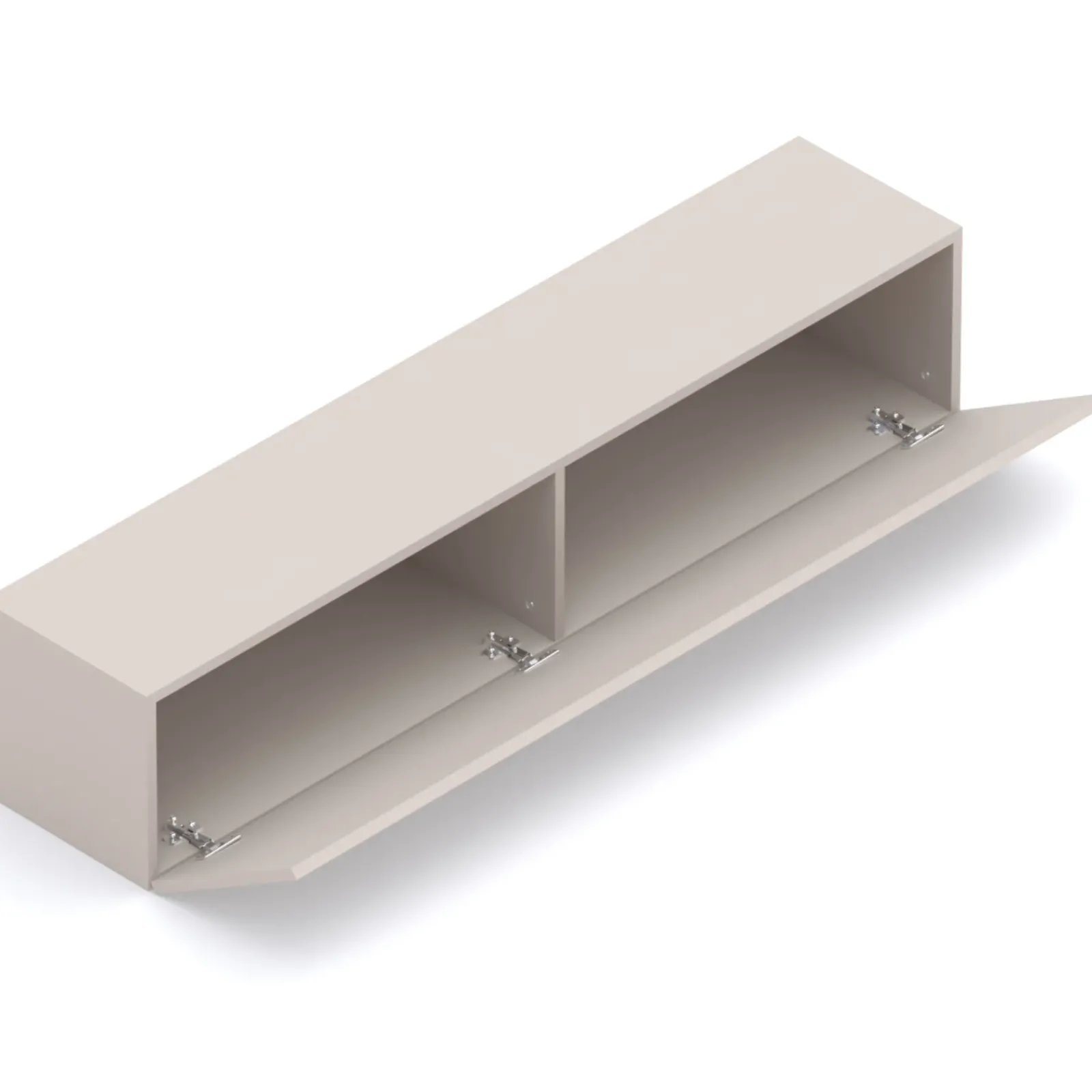 Garnero Arredamenti Mensole E Pensili-Pensile orizzontale 138x29h cm 1 anta reversibile moderno Sunset Beige