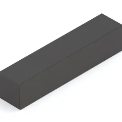 Garnero Arredamenti Mensole E Pensili|Mensole E Pensili-Pensile orizzontale 138x29h cm 1 anta reversibile moderno nero Sunset Ossido