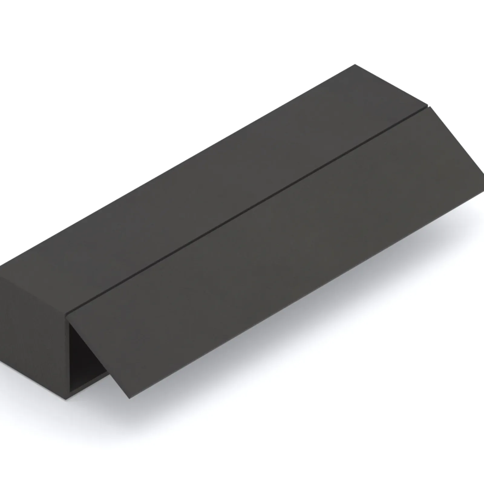 Garnero Arredamenti Mensole E Pensili|Mensole E Pensili-Pensile orizzontale 138x29h cm 1 anta reversibile moderno nero Sunset Ossido