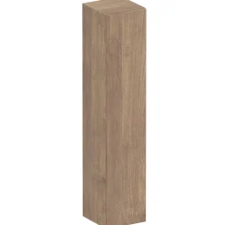 Garnero Arredamenti Mensole E Pensili-Pensile verticale 29x138h cm 1 anta reversibile moderno rovere scuro Sunset Noce