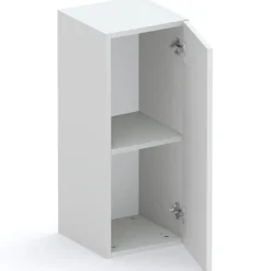 Garnero Arredamenti Mensole E Pensili-Pensile verticale 29x69h cm 1 anta reversibile Sunset Grigio chiaro