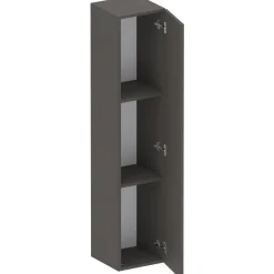 Garnero Arredamenti Mensole E Pensili-Pensile verticale 29x138h cm 1 anta reversibile moderno nero Sunset Ossido