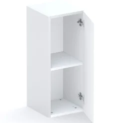 Garnero Arredamenti Mensole E Pensili-Pensile verticale 29x69h cm 1 anta reversibile Sunset Bianco Lucido