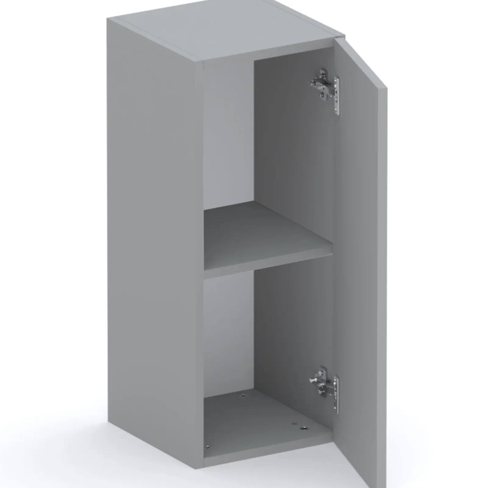 Garnero Arredamenti Mensole E Pensili-Pensile verticale 29x69h cm 1 anta reversibile Sunset Grigio scuro