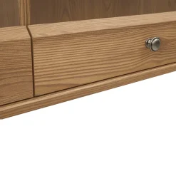 Garnero Arredamenti Mensole E Pensili-Pensile 156x50h cm 3 ante soggiorno rovere scuro Lucca